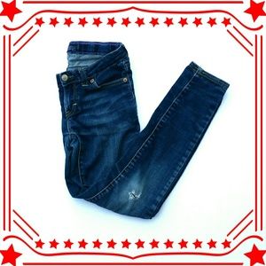 Girl's distressed Levi's